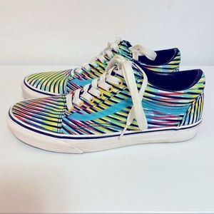 Vans Unisex Colorful Stripe Low Top Skater Shoes